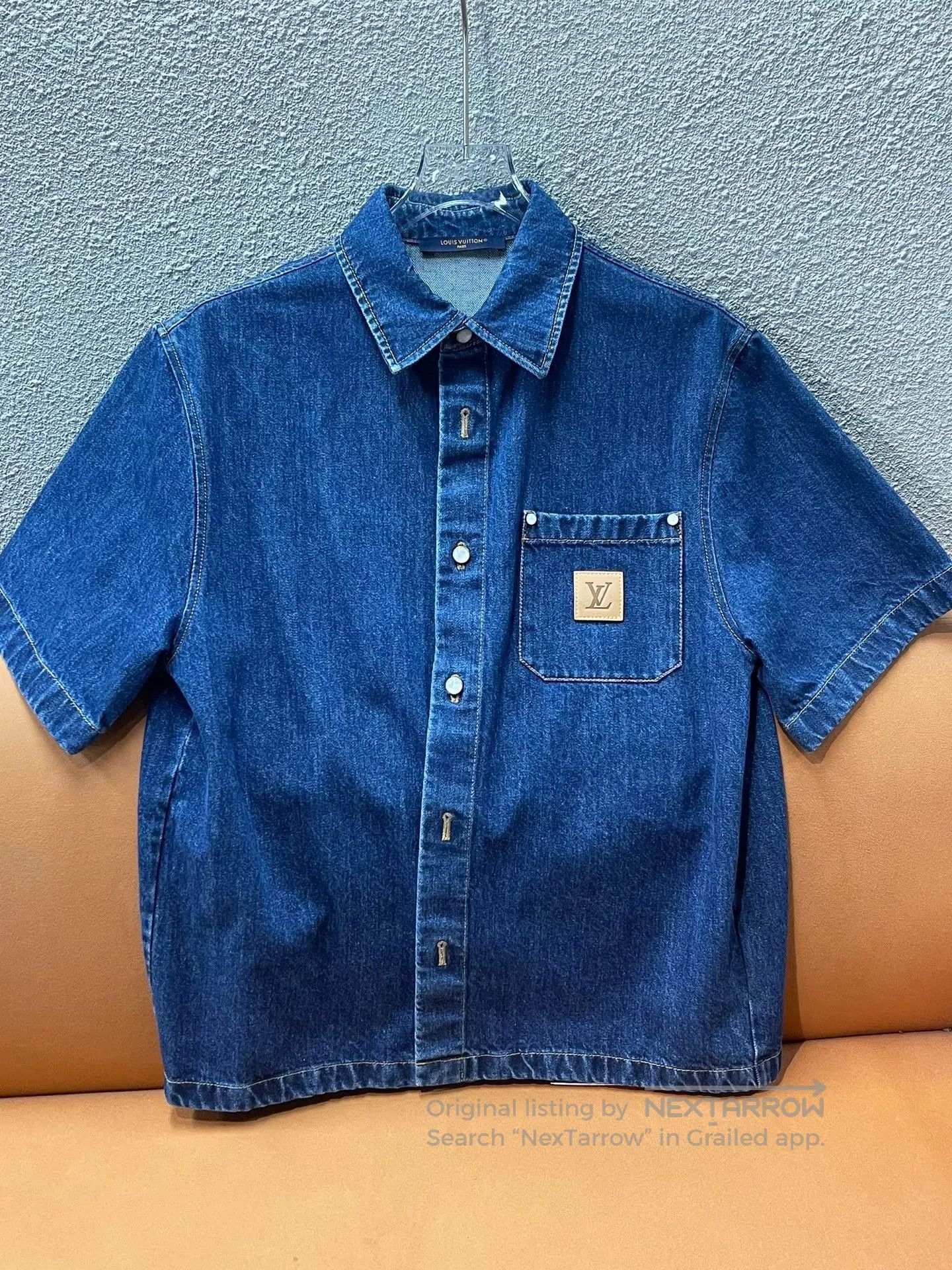 Louis Vuitton Louis Vuitton SS25 Denim Logo Shirt. Size US XS / EU 42 / 0 - 1 Thumbnail