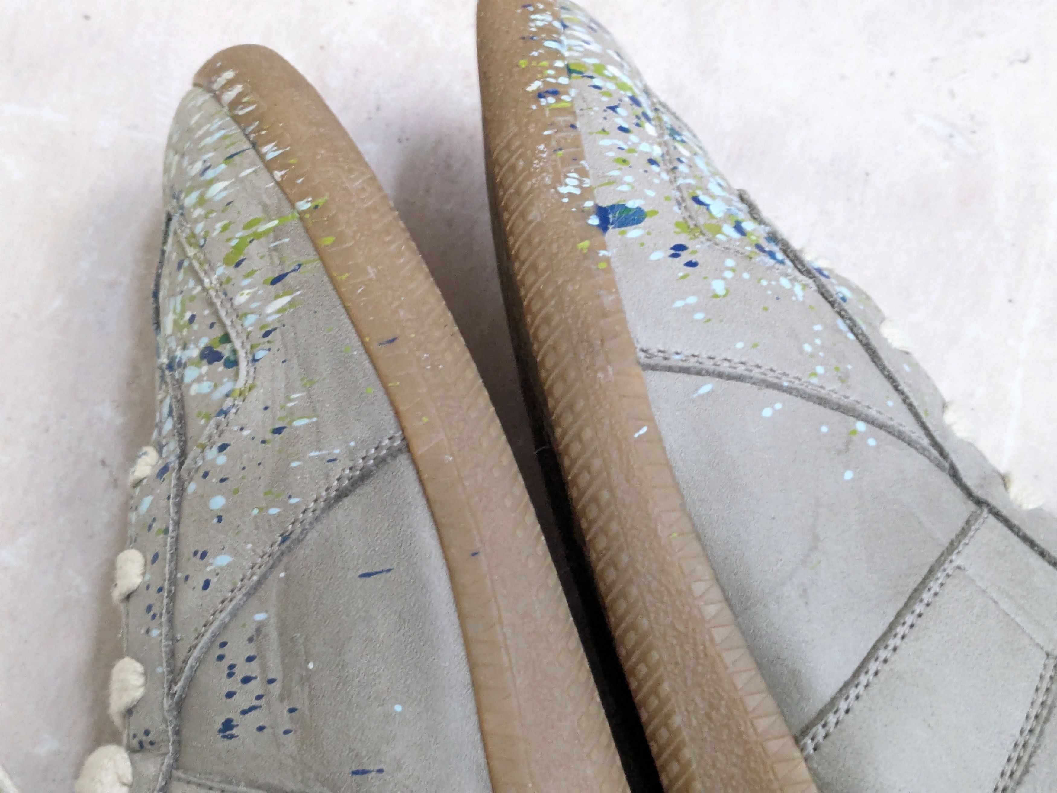 Maison Margiela Maison Margiela Replica GAT Gray Paint Splatter 8 41 Size US 8 / EU 41 - 10 Thumbnail