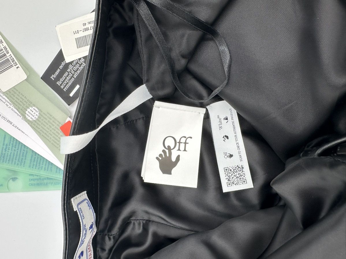 Off-White OFF-WHITE LEATHER PANTS Size 27" / US 4 / IT 40 - 10 Thumbnail