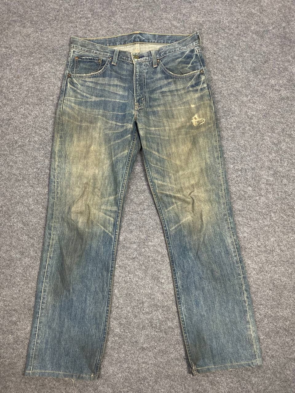 Levi's vintage levis 502 distressed denim nice design Size US 34 / EU 50 - 8 Thumbnail