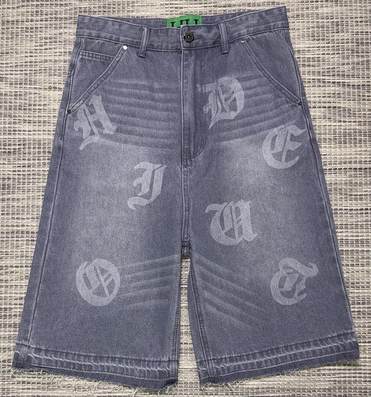 Other Hollywood Hideout Grey Denim Jorts Size US 30 / EU 46 - 1 Thumbnail