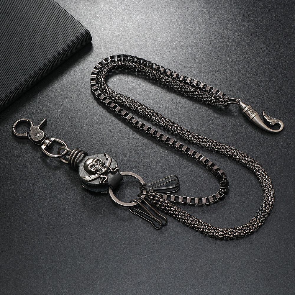 Japanese Brand × Jewelry Hanging Skull Double-Layer Key Chain Size ONE SIZE - 1 Thumbnail