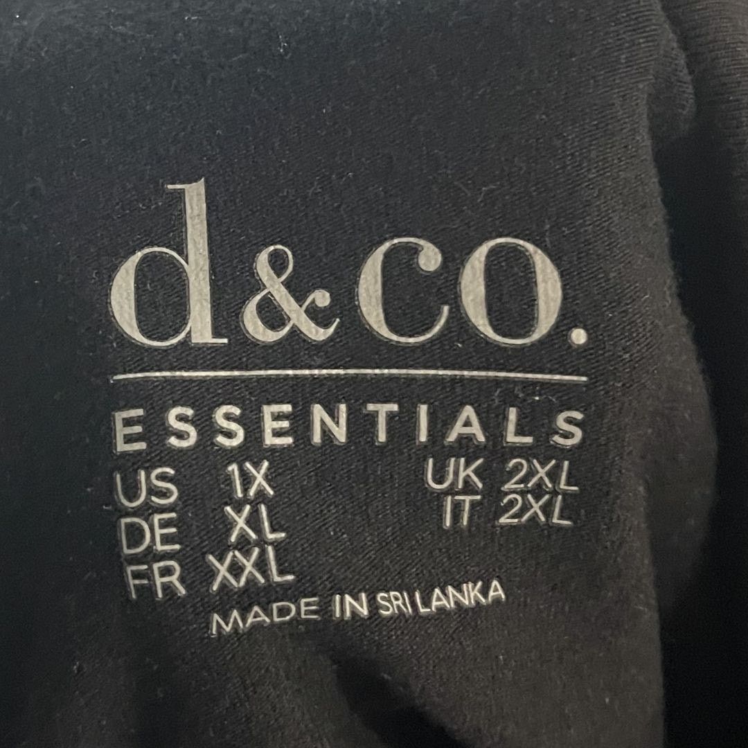 Denim & Co. Essentials Short Sleeve Jersey Shirt Pedal Neck SZ 1X Casual Size XL / US 12-14 / IT 48-50 - 4 Thumbnail