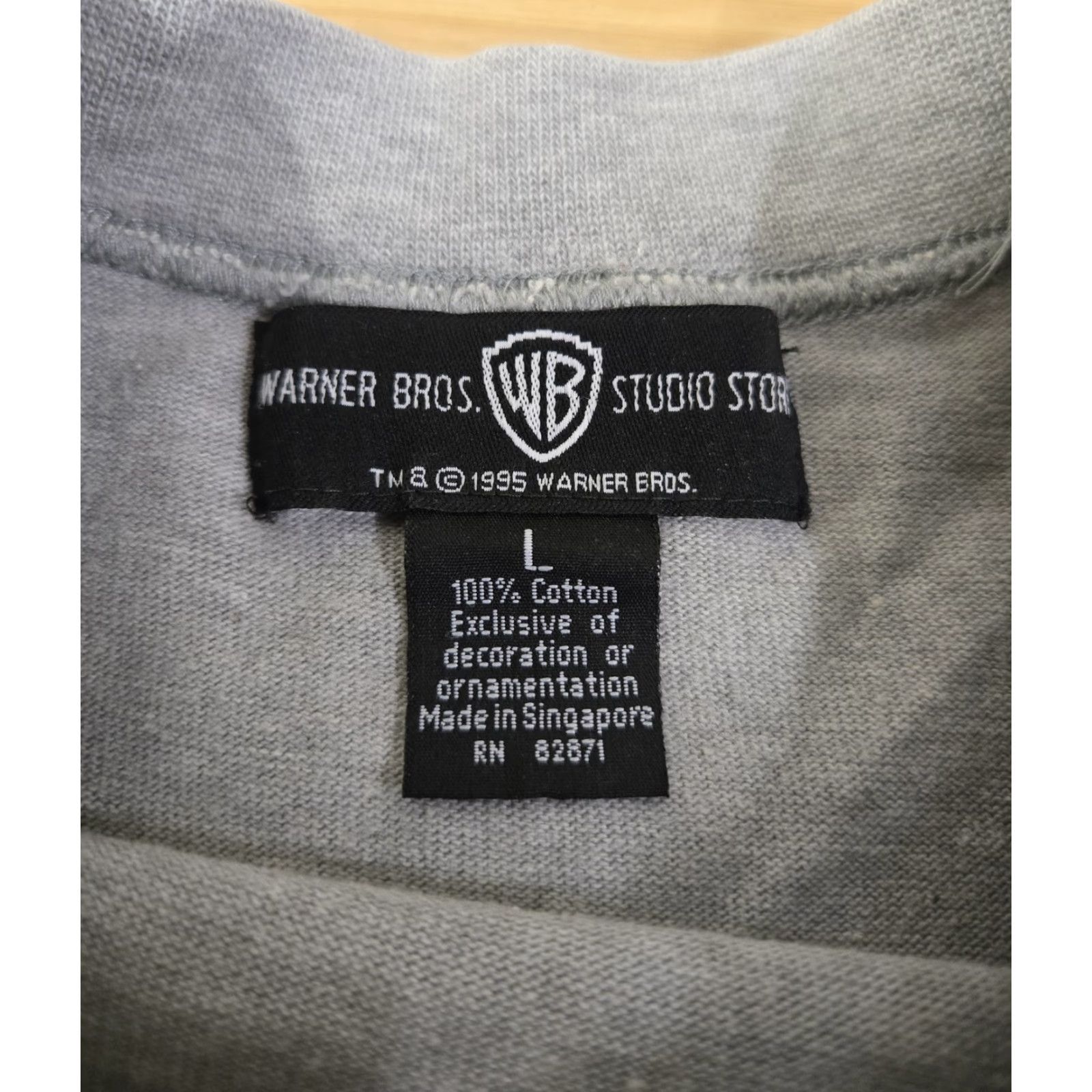 Vintage VINTAGE Warner Bros. Marvin The Martian Shirt Mens Large Gray 3D Invader 90s WB Size US L / EU 52-54 / 3 - 3 Thumbnail