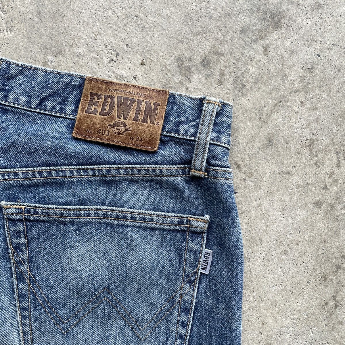 Edwin Vintage Edwin 403 Jeans Faded Denim Pants W33x29.5 Size US 33 - 8 Thumbnail