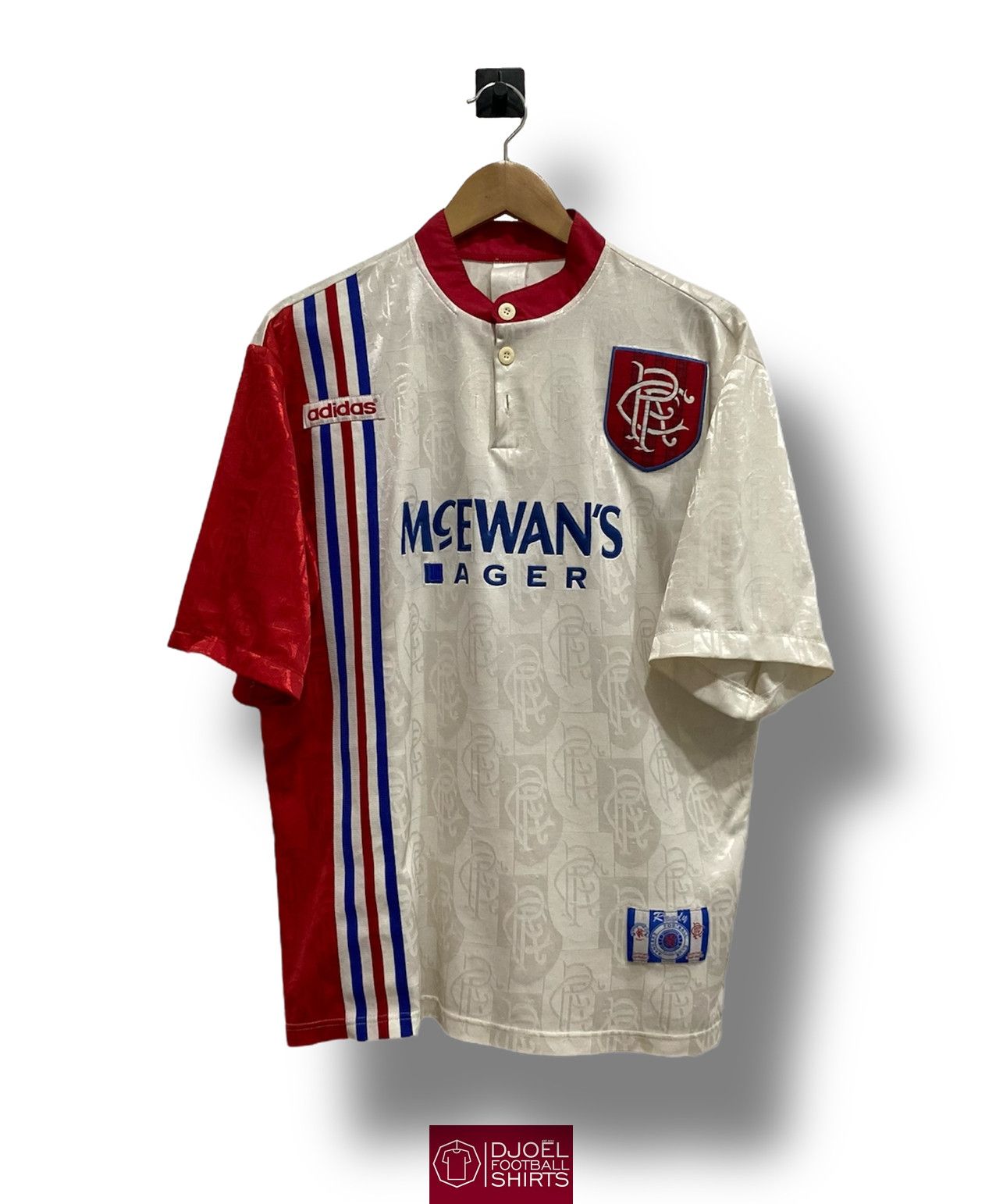 Adidas × Vintage Glasgow Rangers 1996 Away Paul Gascoigne #8 Vintage Rare Size US L / EU 52-54 / 3 - 1 Thumbnail