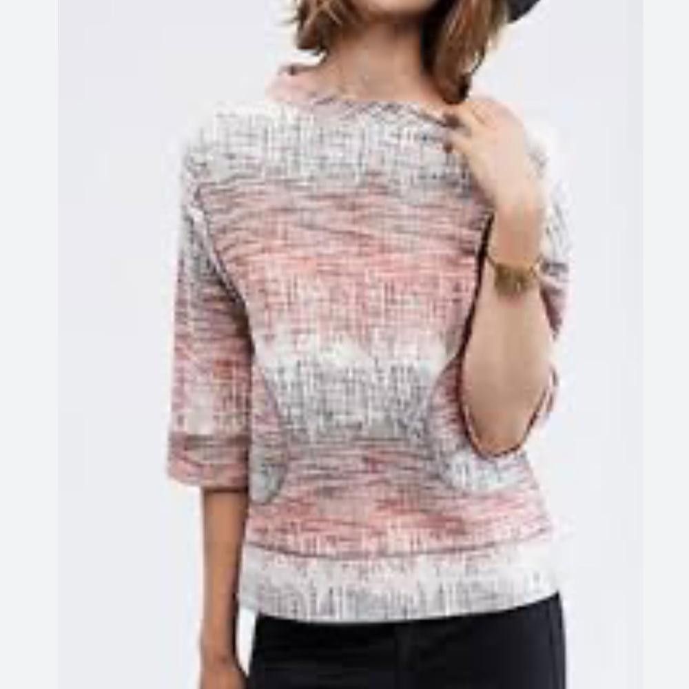 Designer Anthropologie l Postmark Woven Sweatshirt XS Size XS / US 0-2 / IT 36-38 - 1 Thumbnail