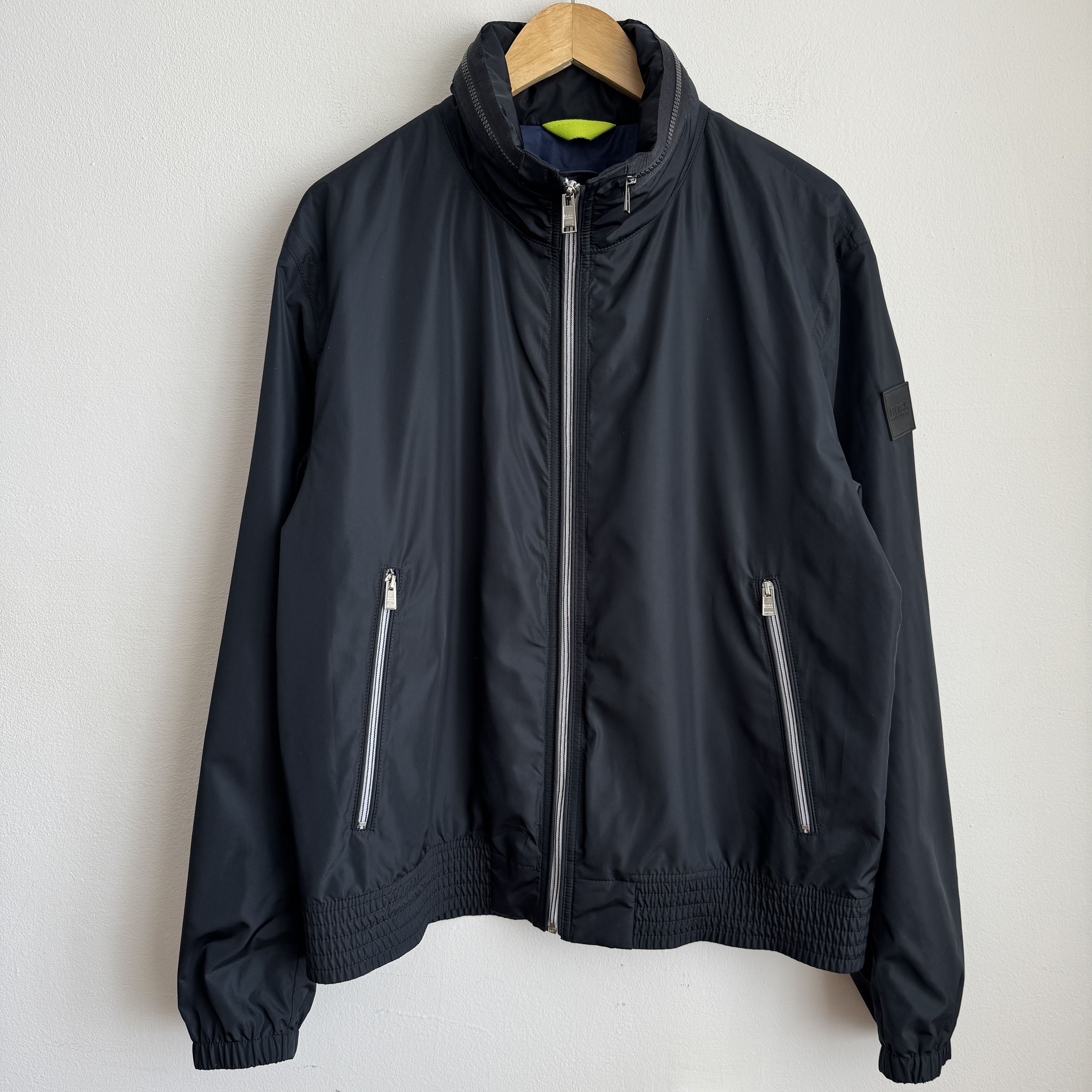Hugo Boss BOSS Costa3 Zip-Through Blouson Mens Jacket in Navy 52/XL Size US XL / EU 56 / 4 - 1 Thumbnail