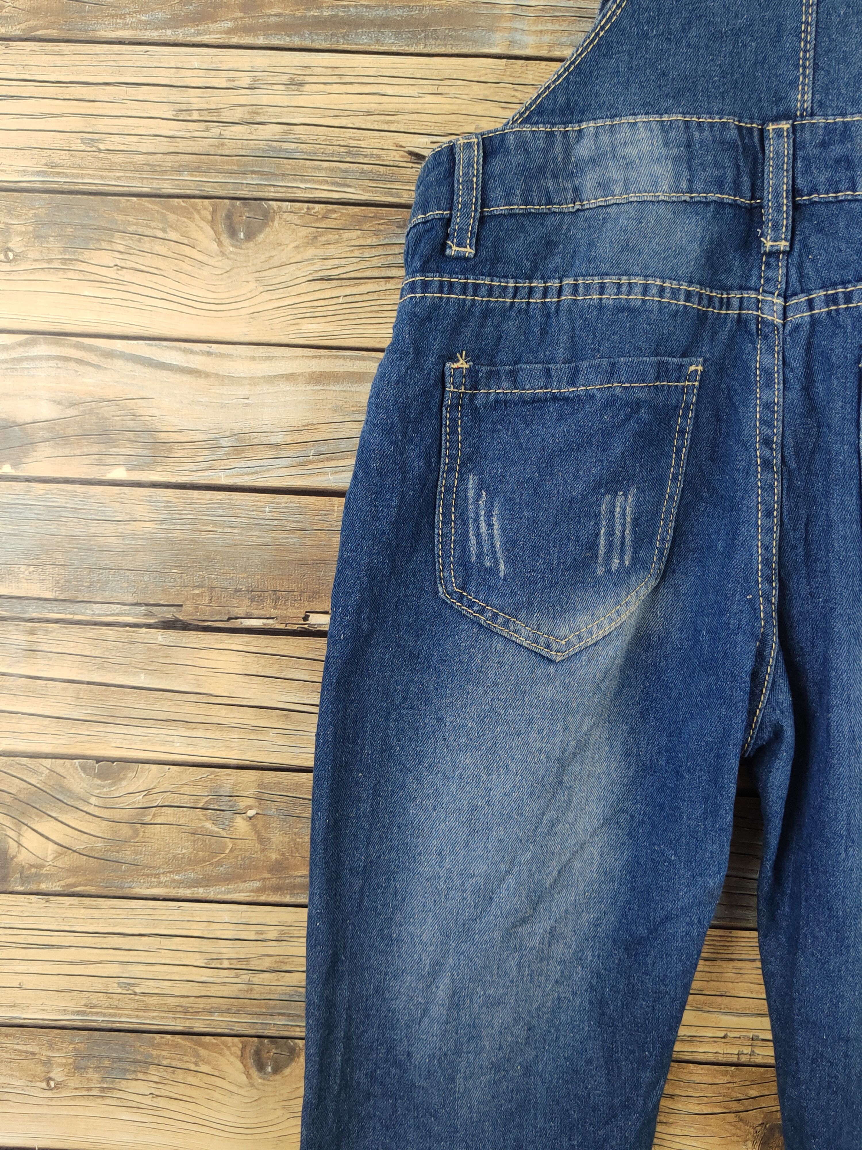 Japanese Brand × Vintage Vintage Japanese Brand Blue Denim Jumpsuits Size 30" / US 8 / IT 44 - 13 Thumbnail