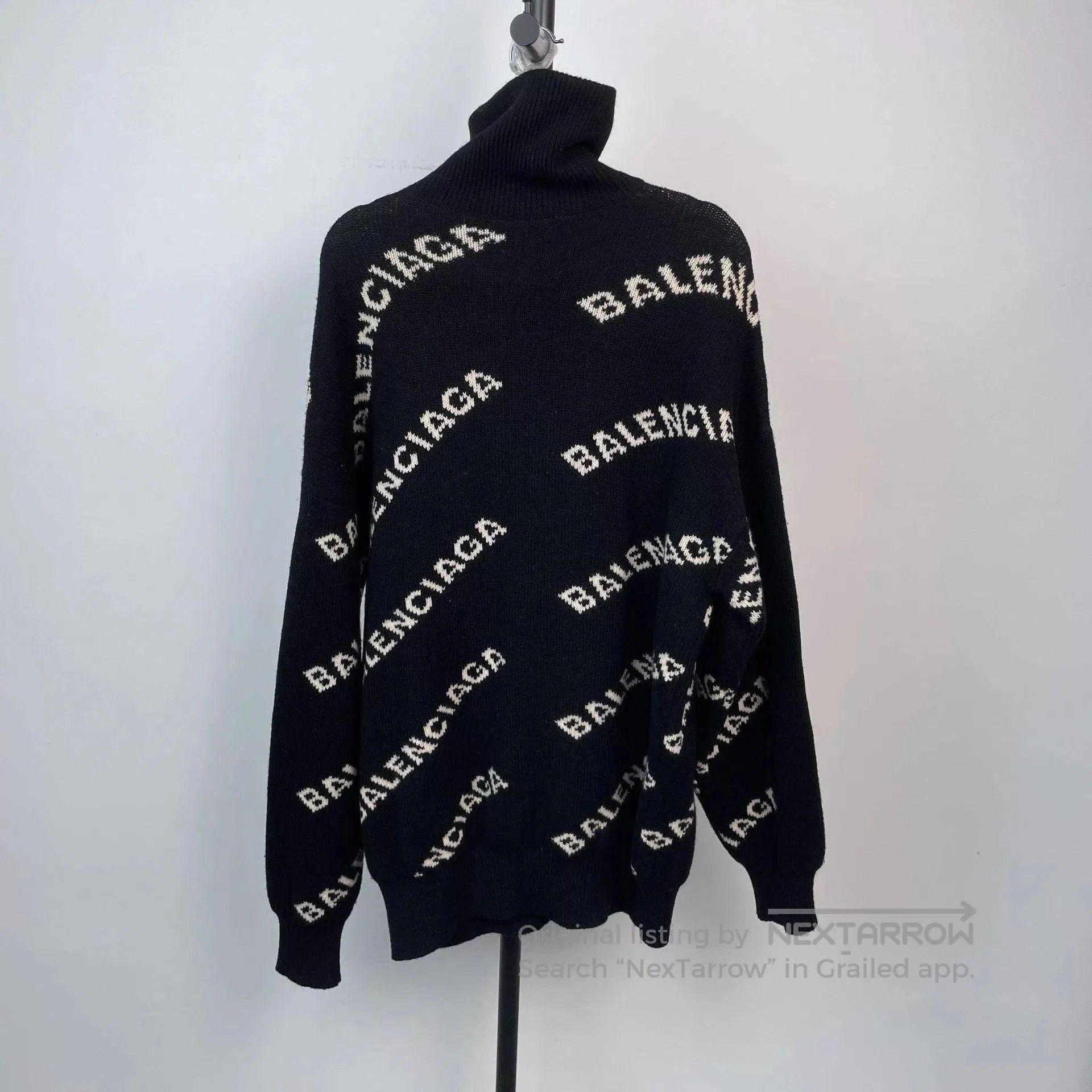 Balenciaga Black High Neck Half-Zip Sweater XS. Size US XS / EU 42 / 0 - 2 Thumbnail
