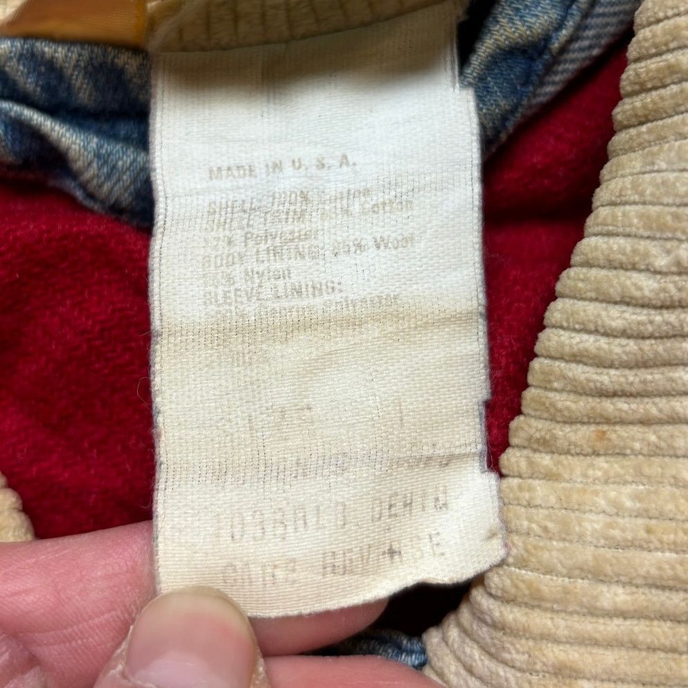 L.L. Bean × Vintage VTG LL Bean Wool Blanket Denim Hunting Chore Jacket Men's L Size US L / EU 52-54 / 3 - 5 Thumbnail