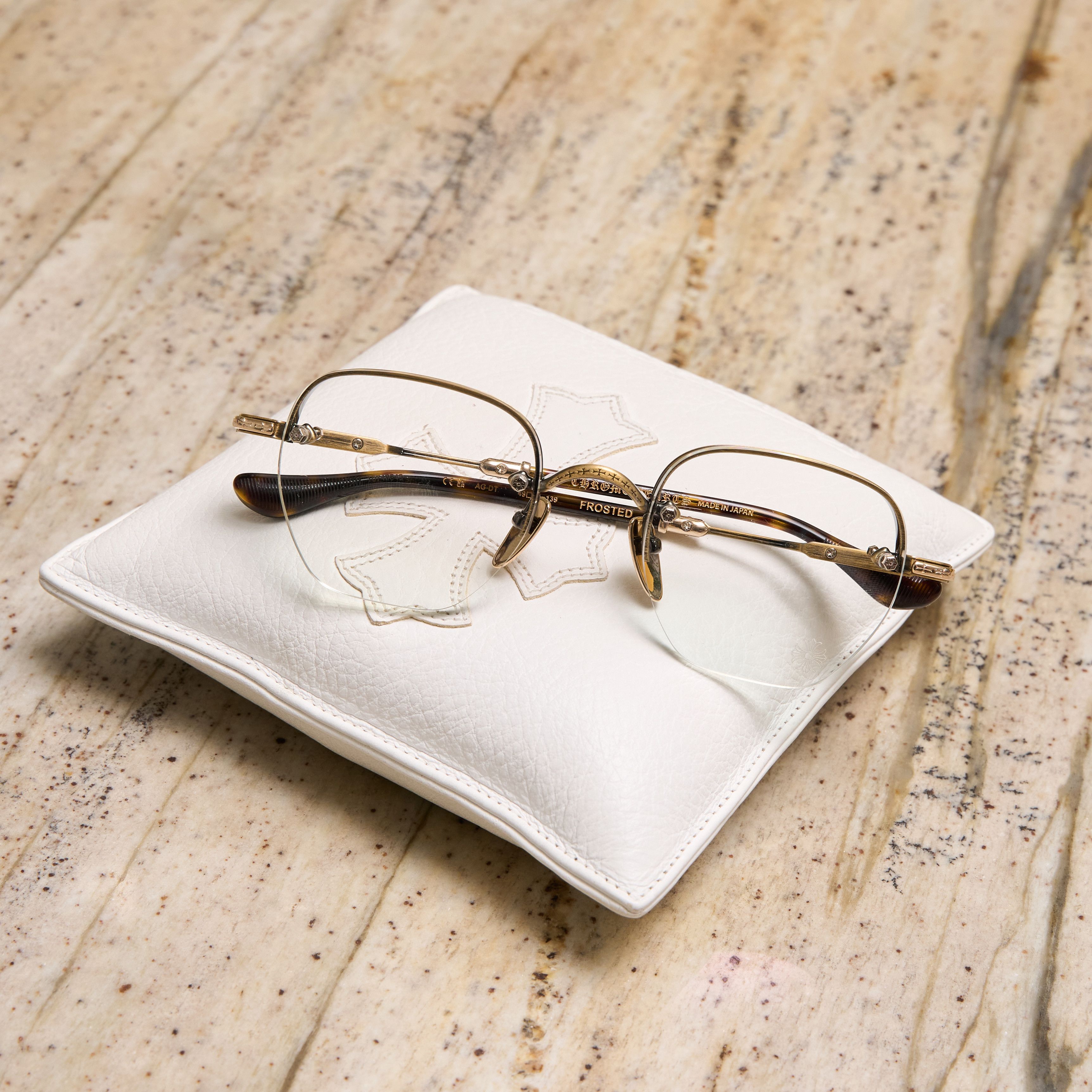 Chrome Hearts CHROME HEARTS FROSTED Antique Gold/Dark Tortoise Size ONE SIZE - 7 Thumbnail