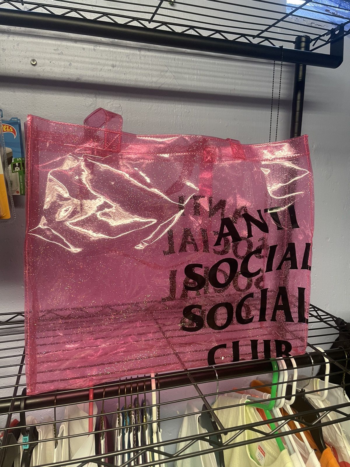 Anti Social Social Club Anti Social Social Club ASSC Pink Tote Bag Size ONE SIZE - 1 Thumbnail