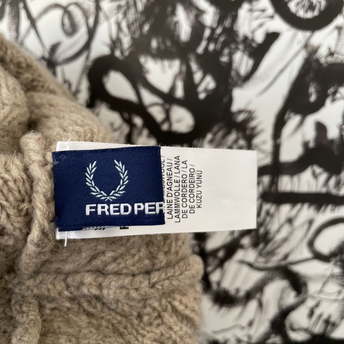 Fred Perry × Vintage Vintage Fred Perry Wool knit Hat size OS Size ONE SIZE - 4 Thumbnail