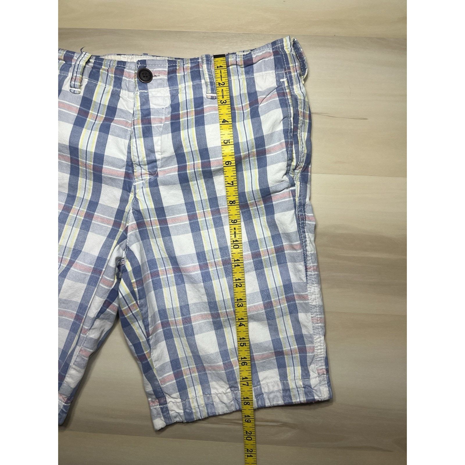 Abercrombie & Fitch Abercrombie Fitch VTG Shorts Yellow Blue & Pink Plaid SZ 30 Size US 30 / EU 46 - 5 Thumbnail
