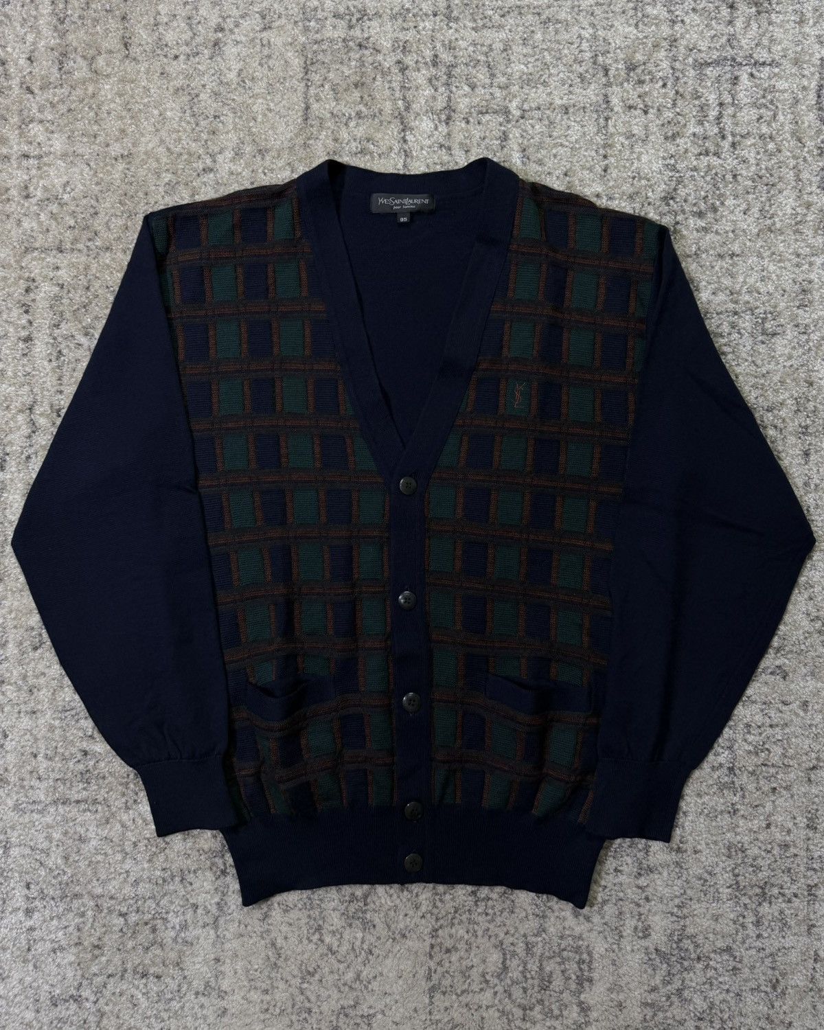 Yves Saint Laurent Yves Saint Laurent Cardigan Size L / US 10 / IT 46 - 2 Thumbnail