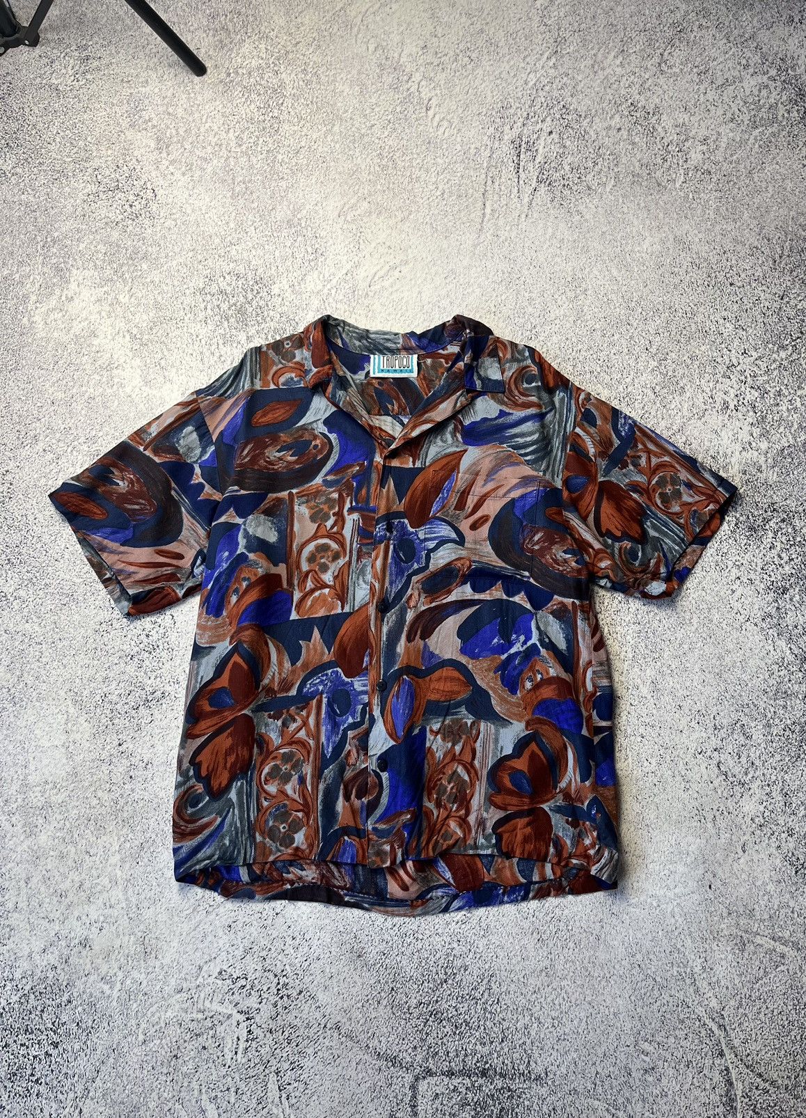 Vintage Vintage Hawaiian TROPOCO HAWAII Floral Shirt Size US S / EU 44-46 / 1 - 1 Thumbnail