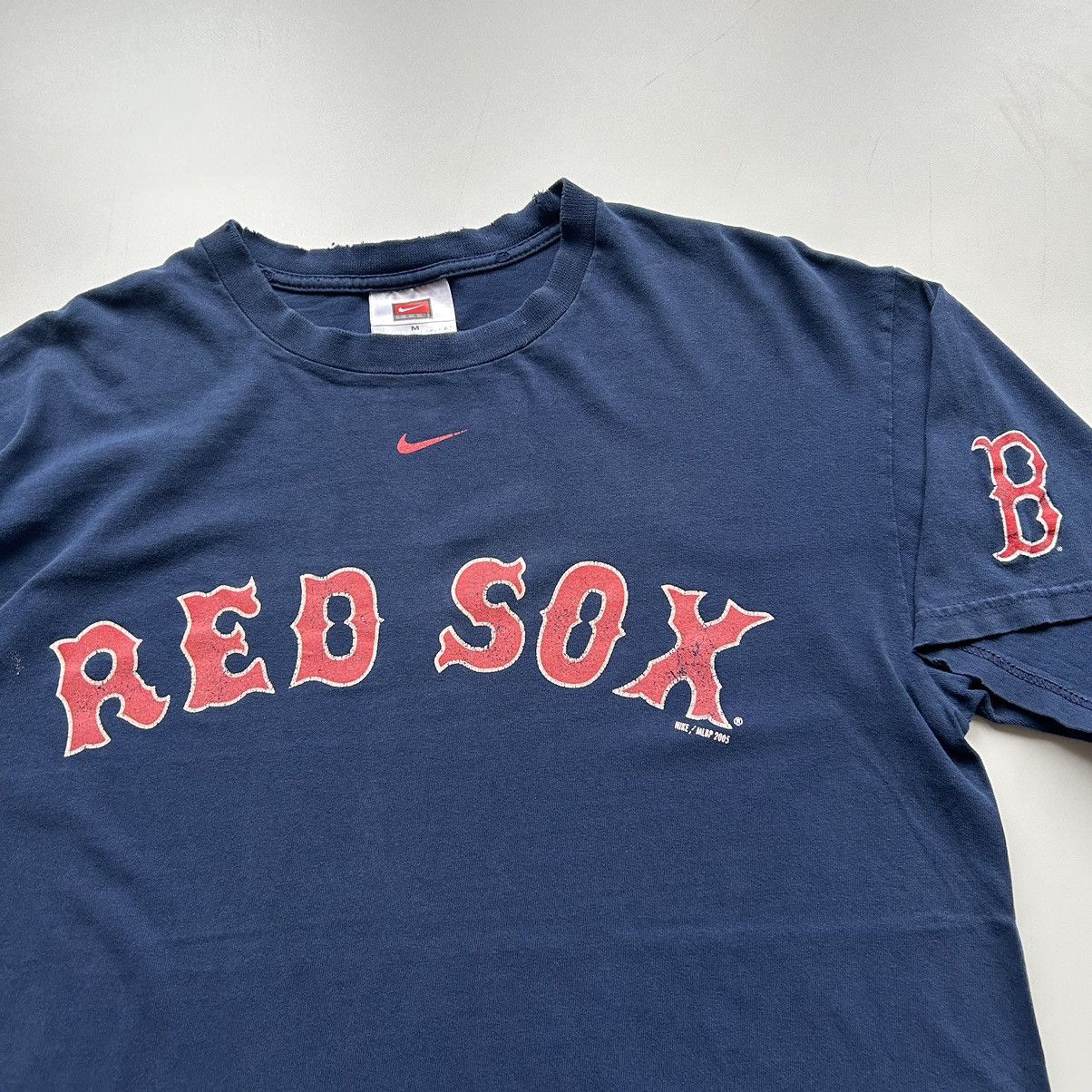 MLB Vintage 90s Nike Boston Red Sox MLB T Shirt Medium Rare Blue Size US M / EU 48-50 / 2 - 2 Thumbnail