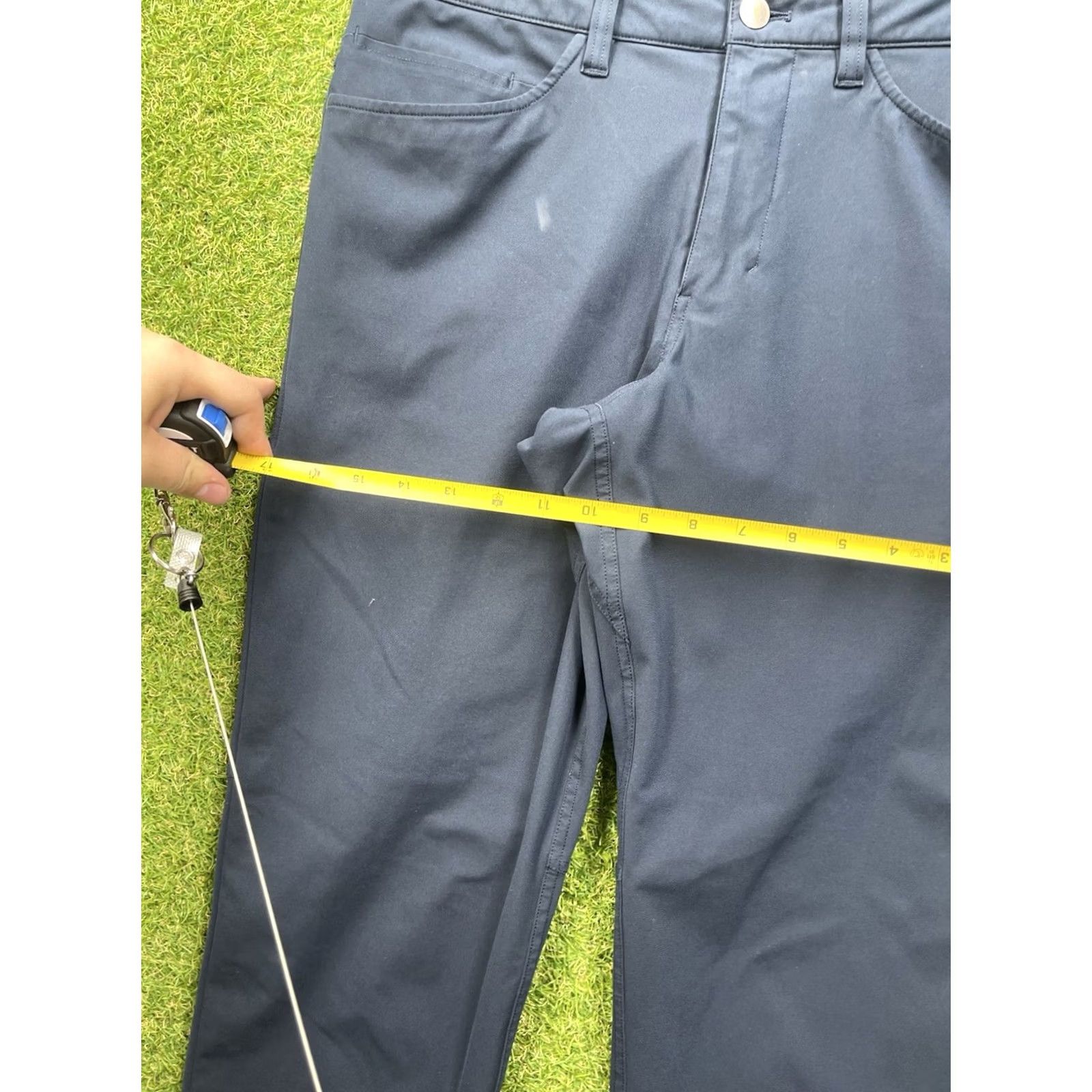 Lululemon Lululemon ABC Classic Fit Warpstreme Pants Mens 31 Blue 5-Pocket Stretch Chino Straight Inseam 30 Regular Size Type Pants Mens Size US 31 - 3 Thumbnail
