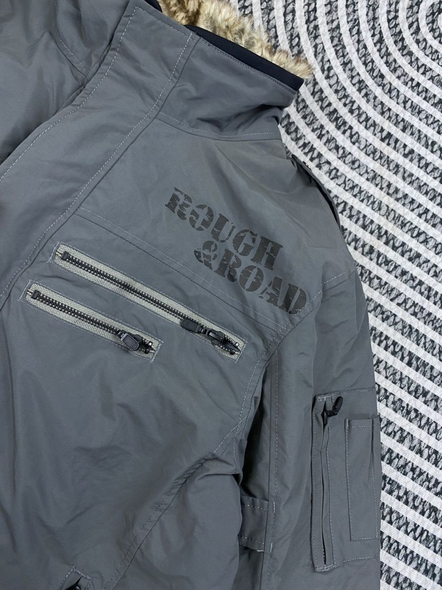 ICON Motorsports 🔥Rough & Road Motorcycle Gear Fur Collar Riding Jacket Size US L / EU 52-54 / 3 - 14 Thumbnail