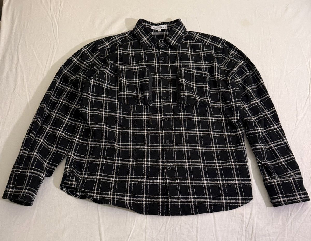 No Maintenance No Maintenance Japanese Flannel Shirt Black L Size US L / EU 52-54 / 3 - 1 Thumbnail