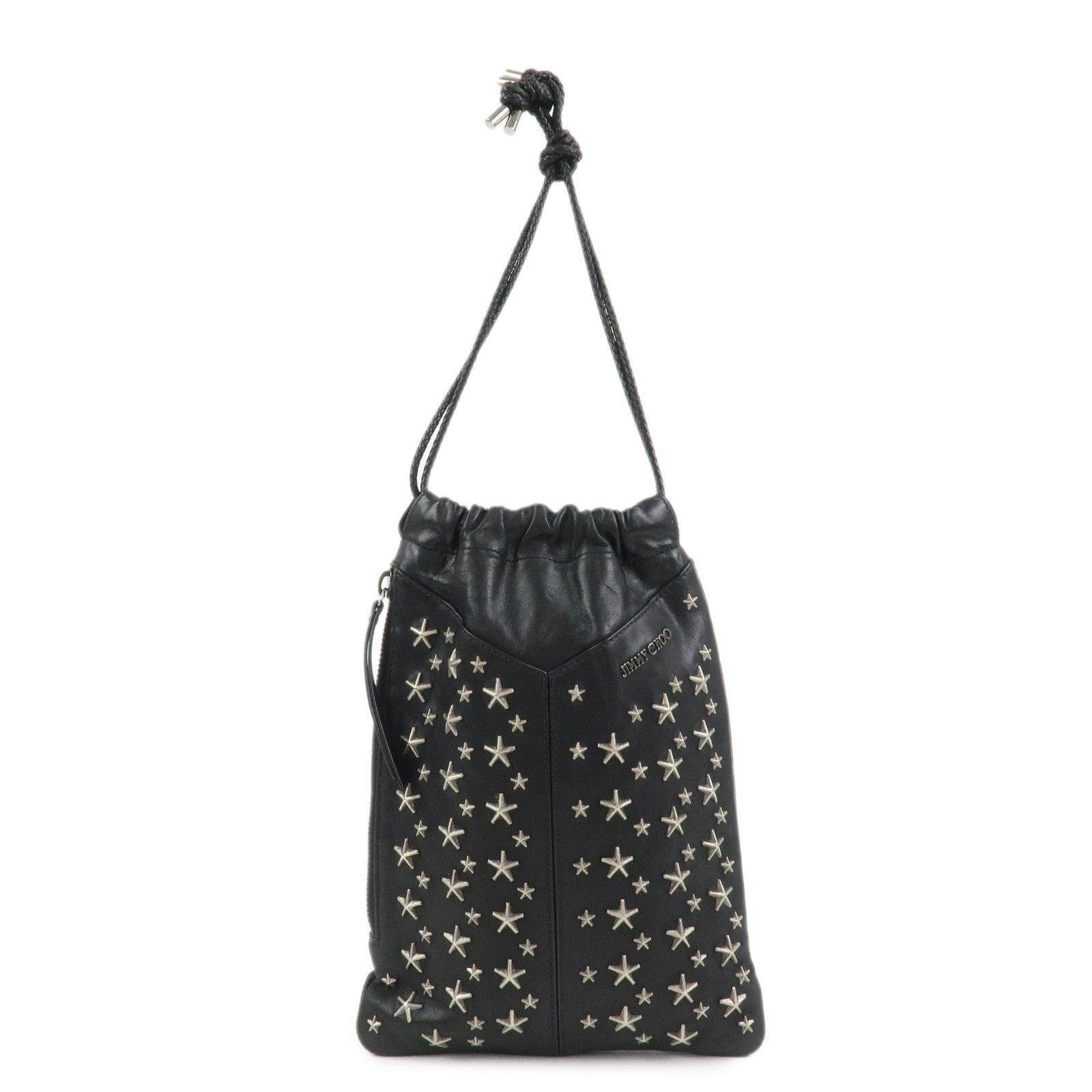 Jimmy Choo Jimmy Choo Star Studs Calfskin Shoulder Bag Black Size ONE SIZE - 1 Thumbnail
