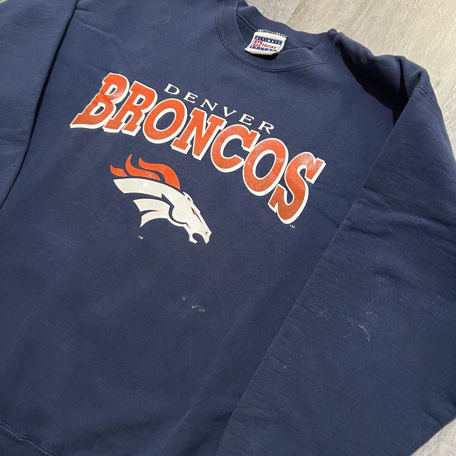 Hanes VTG Denver Broncos Football Y2K Crewneck NFL Sweatshirt Size US L / EU 52-54 / 3 - 3 Thumbnail