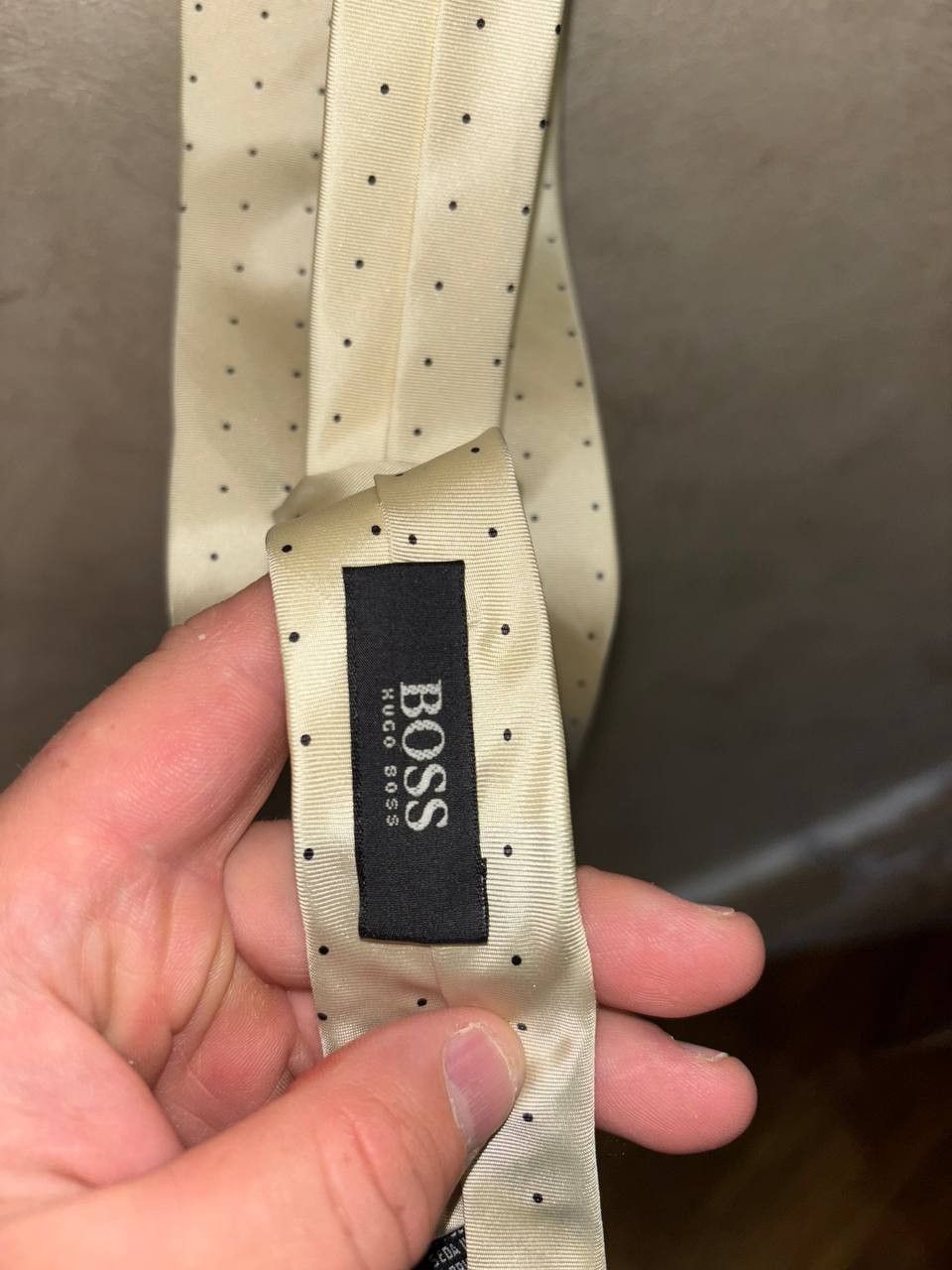 Hugo Boss Hugo Boss yellow polka dot men's tie,100% silk,made in Italy Size ONE SIZE - 8 Thumbnail
