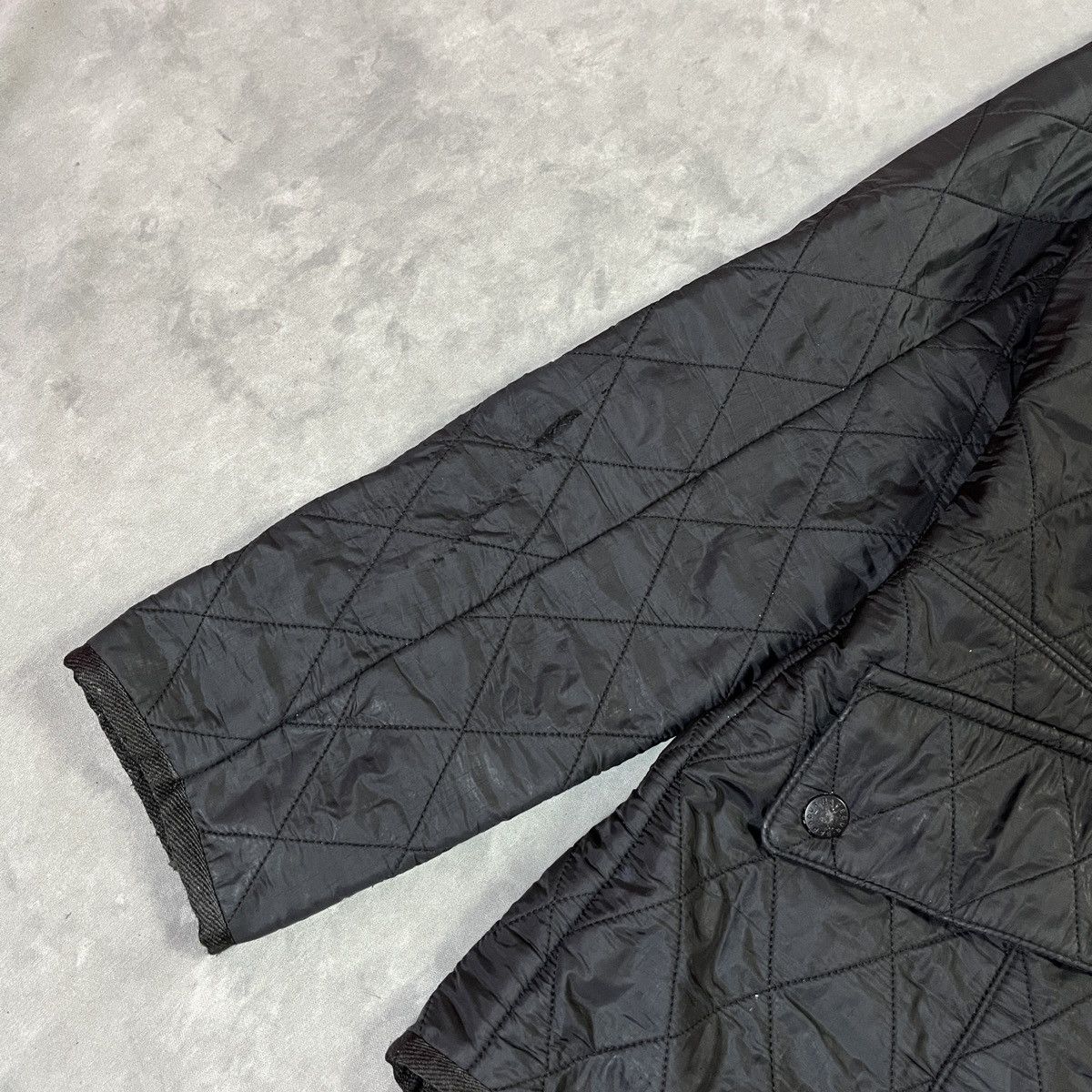 Barbour 2000s Barbour Heritage Quilted Jacket Heritage Riding Coat Size M / US 6-8 / IT 42-44 - 4 Thumbnail