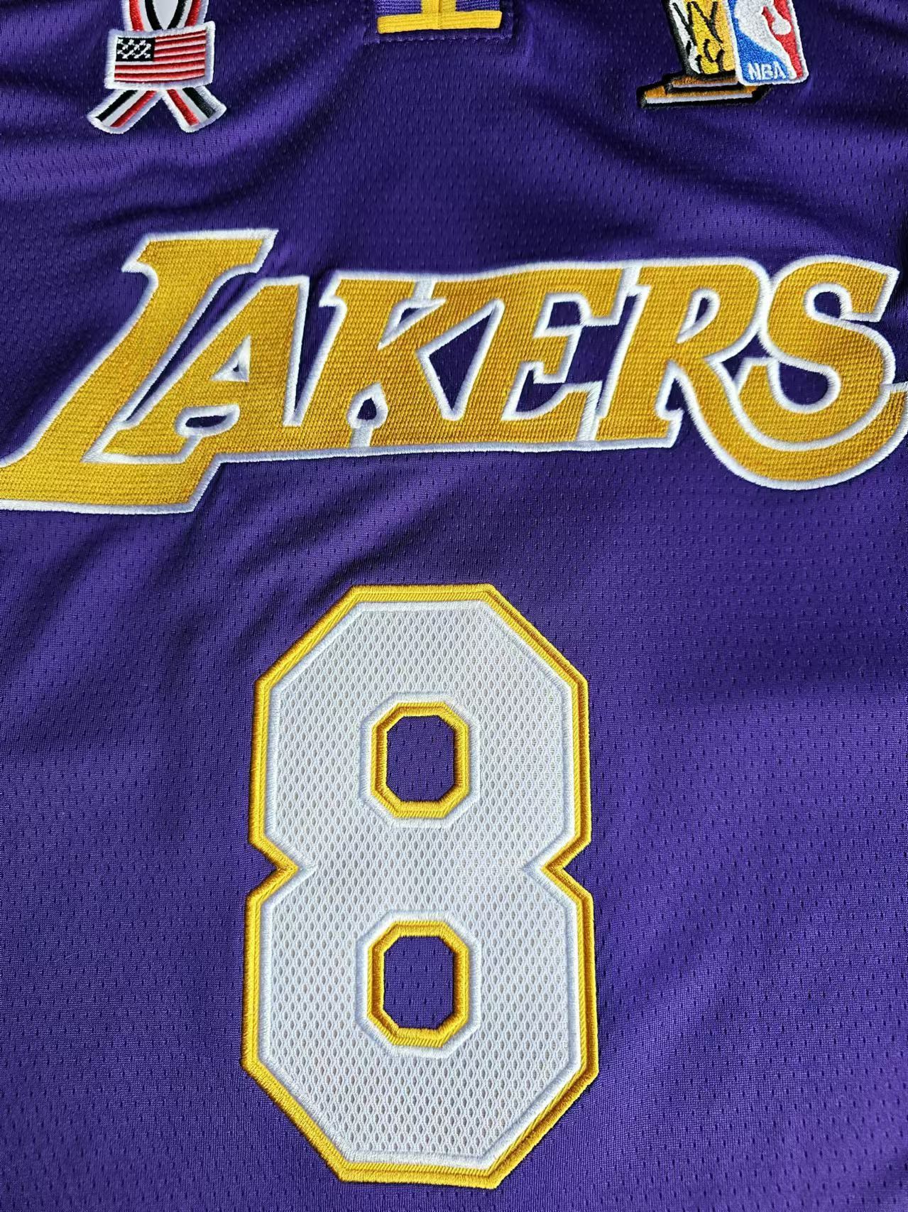 NBA 2001 02 Lakers #8 Kobe Bryant Jersey Size US XL / EU 56 / 4 - 3 Thumbnail