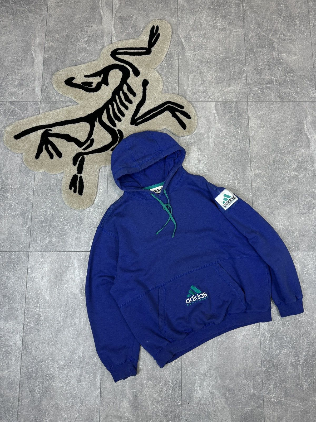 Adidas × Vintage Mens Vintage Adidas Equipment hoodie jacket size M rare y2k Size US M / EU 48-50 / 2 - 1 Thumbnail