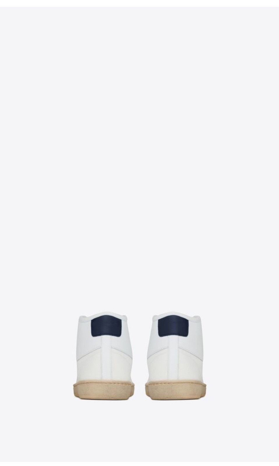 Saint Laurent Paris o1b1hav110824 Court Classic SL/39 Hi-Top Sneakers in White Size US 10 / IT 40 - 3 Thumbnail