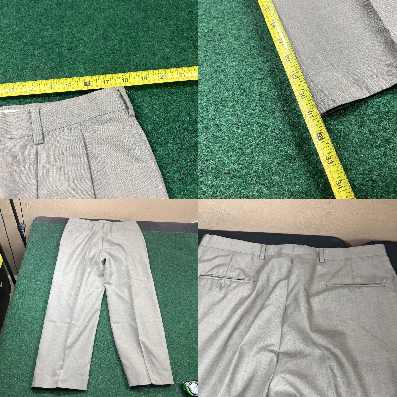 Austin Reed Austin Reed Trousers Pants Dress Casual Beige, Size 35 Waist, 31 Leg Size US 35 - 8 Thumbnail