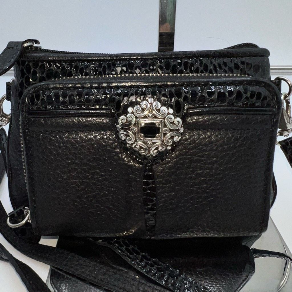 Brighton Brighton Vintage Small Crossbody Croc Embossed Wallet Size ONE SIZE - 2 Thumbnail