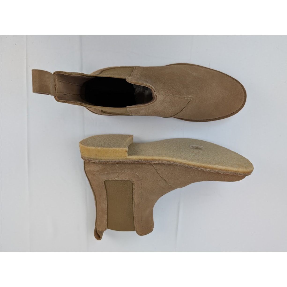 Bottega Veneta o1rshd1 Suede Chelsea Boots in Light Brown Size US 8 / EU 41 - 1 Thumbnail