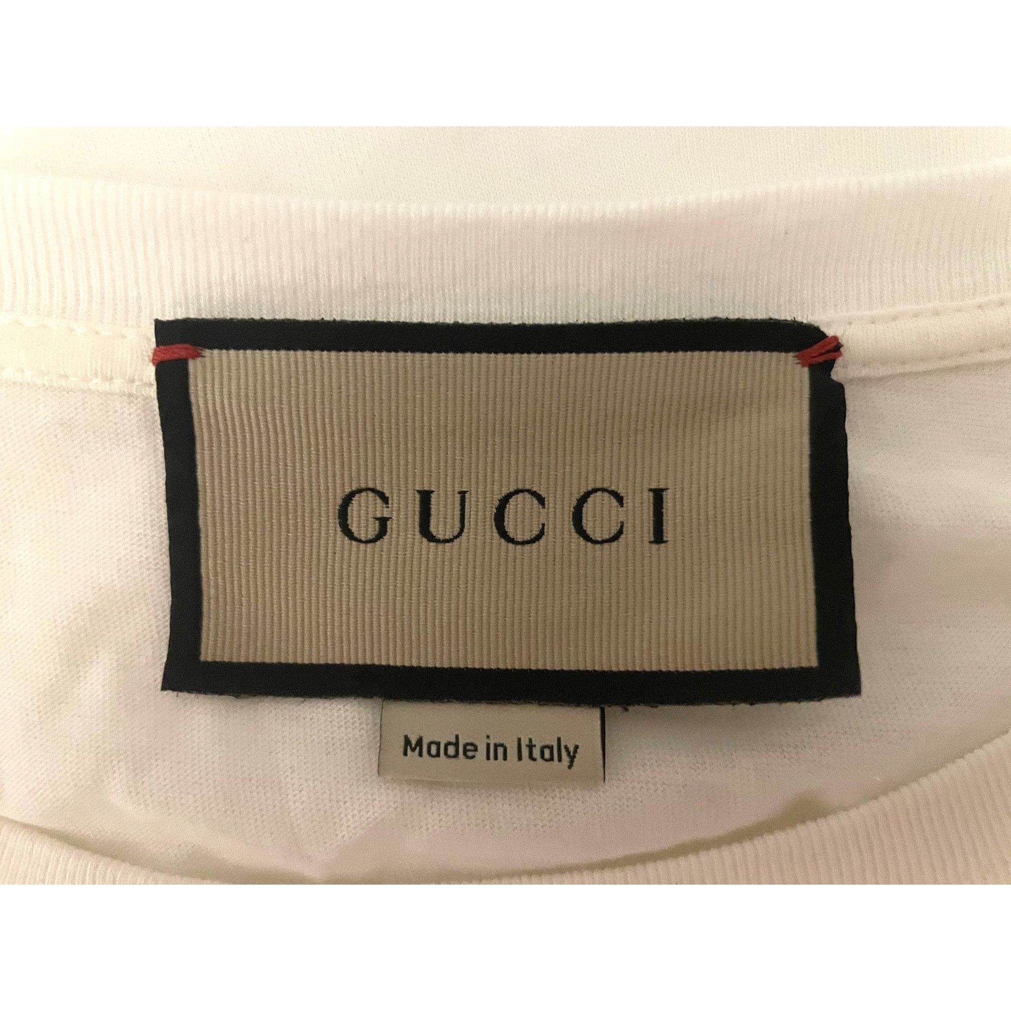 Gucci Gucci 1921 Logo White T-Shirt With Green & Red Stripes Made Size XS / US 0-2 / IT 36-38 - 6 Thumbnail