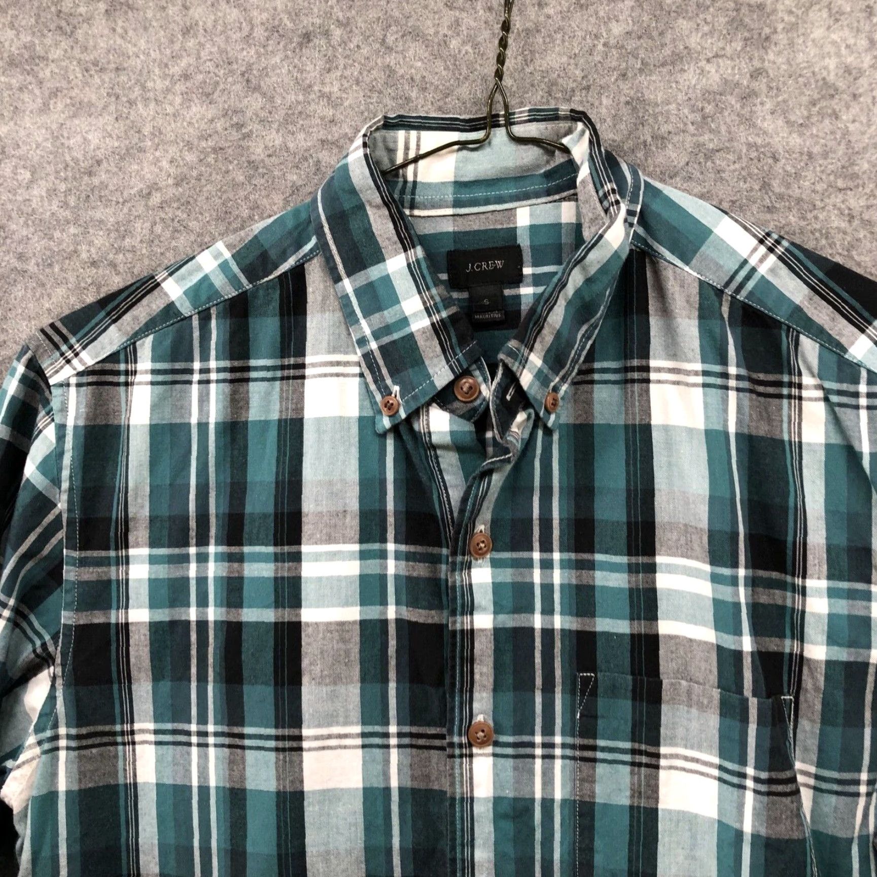 J.Crew J Crew Mens Classic Long Sleeve Shirt Small Extra Large S Green Cotton Size US S / EU 44-46 / 1 - 3 Thumbnail