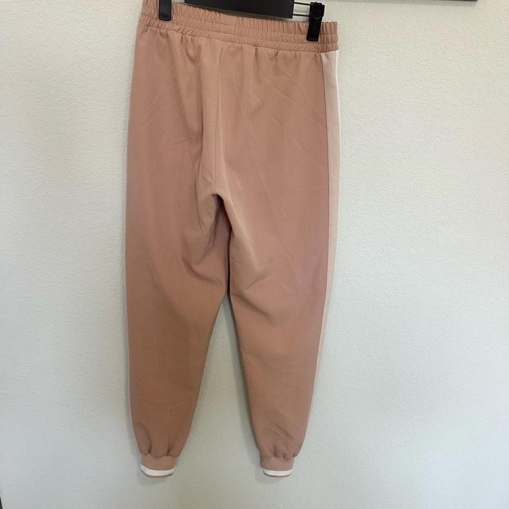 Zara ZARA Side Stripe Track Pant Jogger Millennial Pink White XS Size 26" / US 2 / IT 38 - 7 Thumbnail