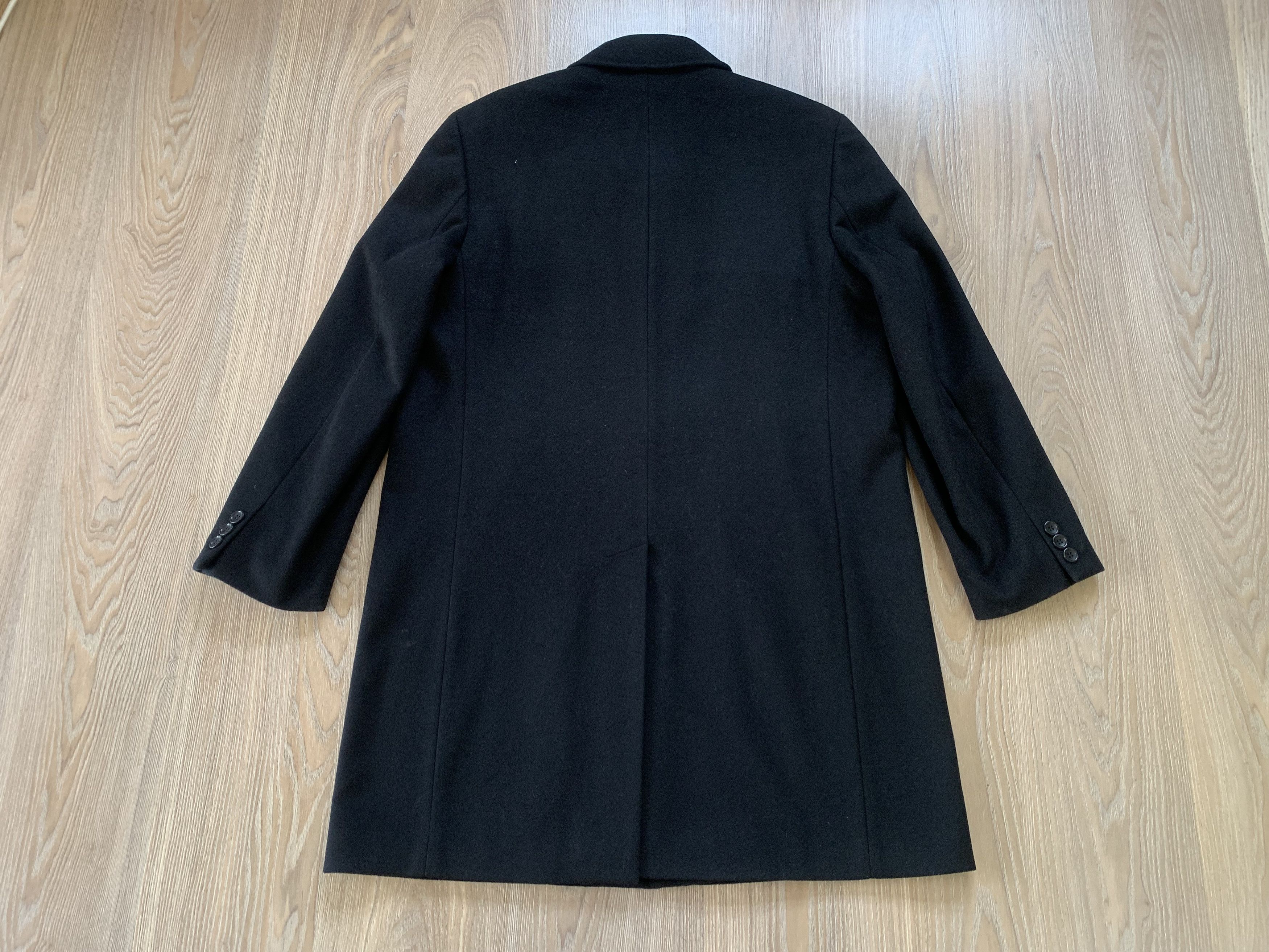 Loro Piana Windsor Loro Piana Fabric Cashmere Wool Mens Black Coat Size US L / EU 52-54 / 3 - 2 Thumbnail