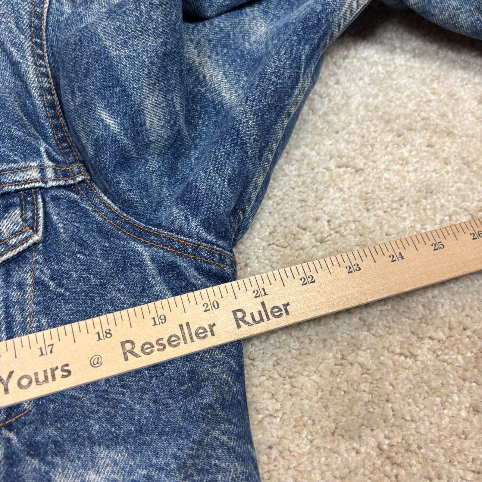 Levi's Vintage 80s 90 Levi's Sherpa Lined Trucker Jacket 36R Medium Size US M / EU 48-50 / 2 - 5 Thumbnail