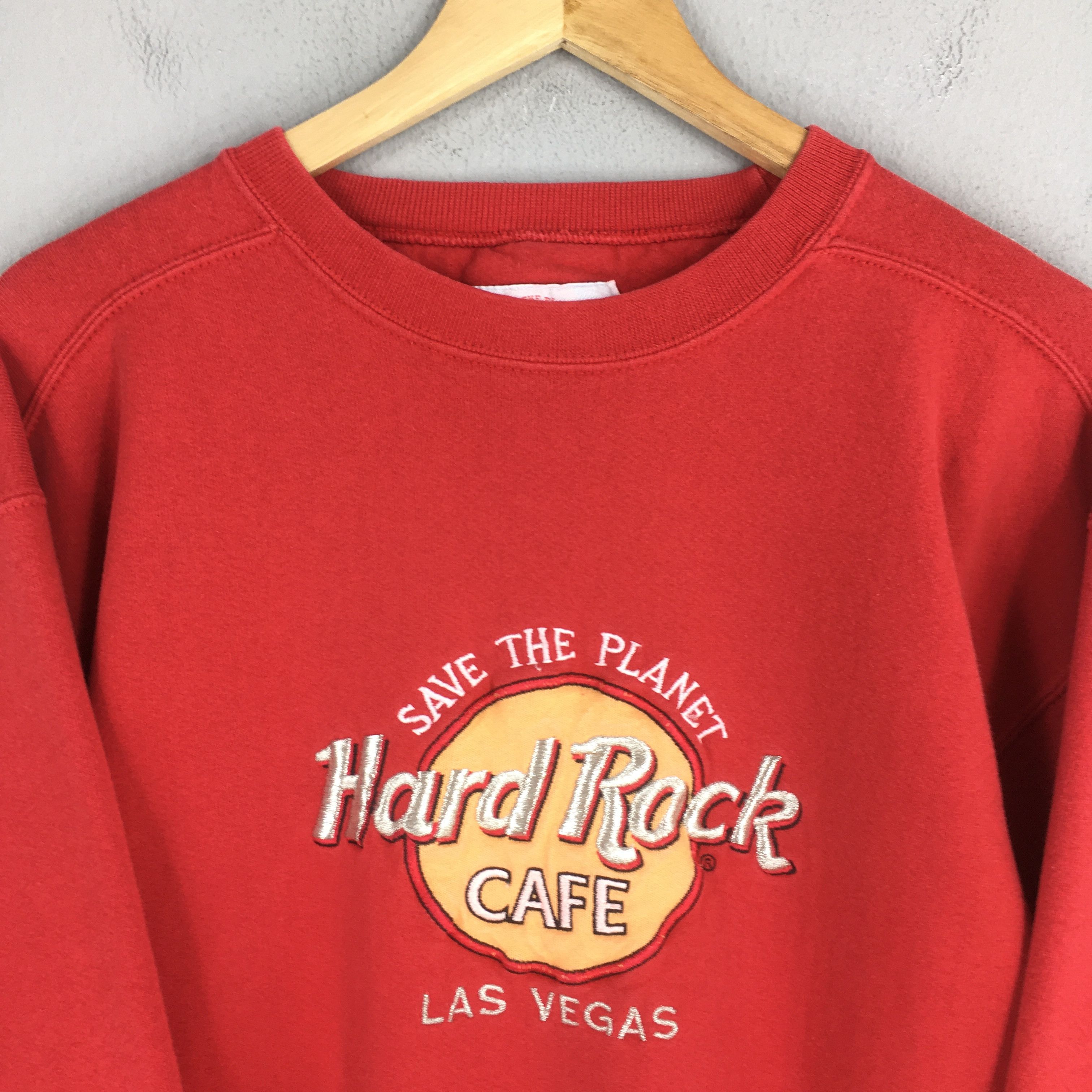 Hard Rock Cafe × Vintage Vintage Hard Rock Cafe Las Vegas Red Sweatshirt Medium Size US M / EU 48-50 / 2 - 2 Thumbnail