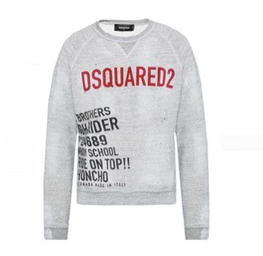 Dsquared2 DSQUARED2 Gray Distressed Sweatshirt-yf Size US M / EU 48-50 / 2 - 1 Thumbnail