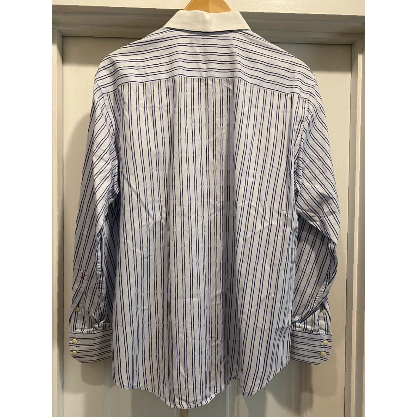 Robert Graham ROBERT GRAHAM Money Wall Street Button-Down Shirt Blue White Large Men’s Button-Up Shirt L Mens Size US L / EU 52-54 / 3 - 2 Thumbnail