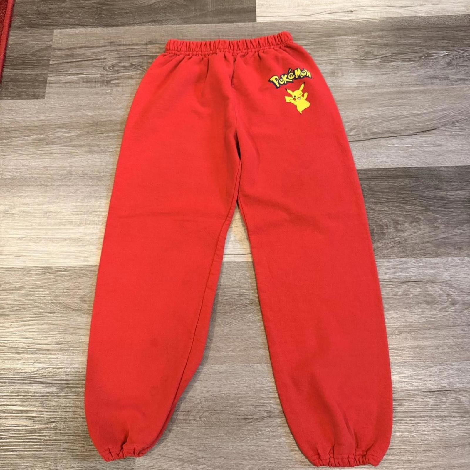 Pokemon Vintage Pokémon pikachu kids track pants 00s youth large Size US 26 / EU 42 - 2 Thumbnail