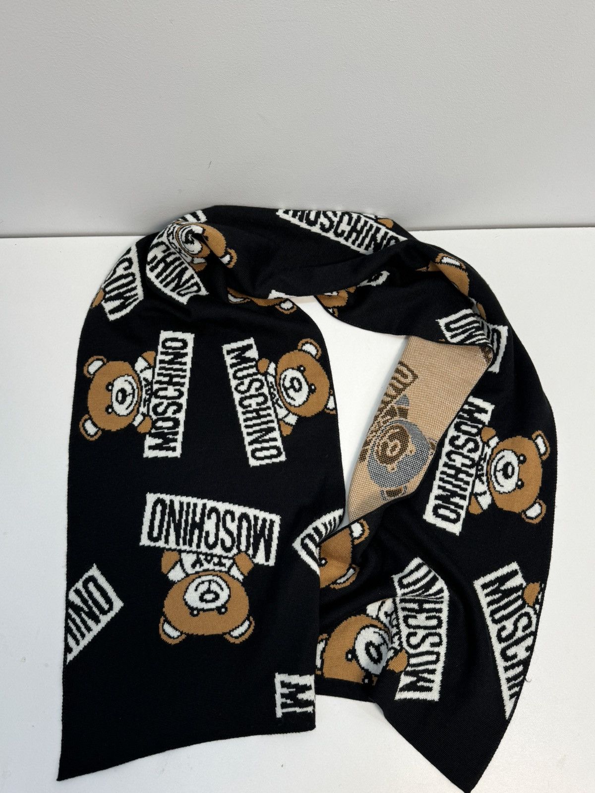 Moschino Moschino Scarf Vintage Y2K Style Logo Size ONE SIZE - 8 Thumbnail
