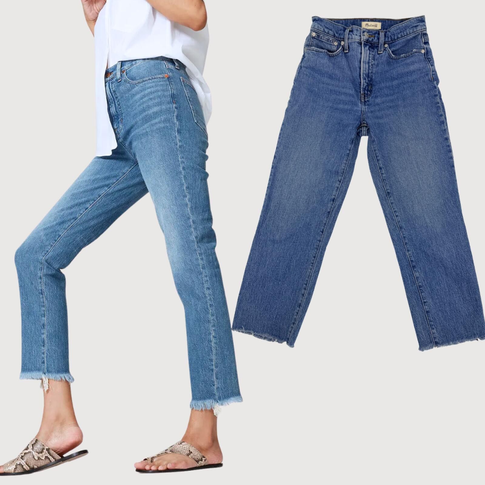 Madewell Madewell Vintage Straight Jeans High Rise Medium Wash 26 Size 26" / US 2 / IT 38 - 1 Thumbnail