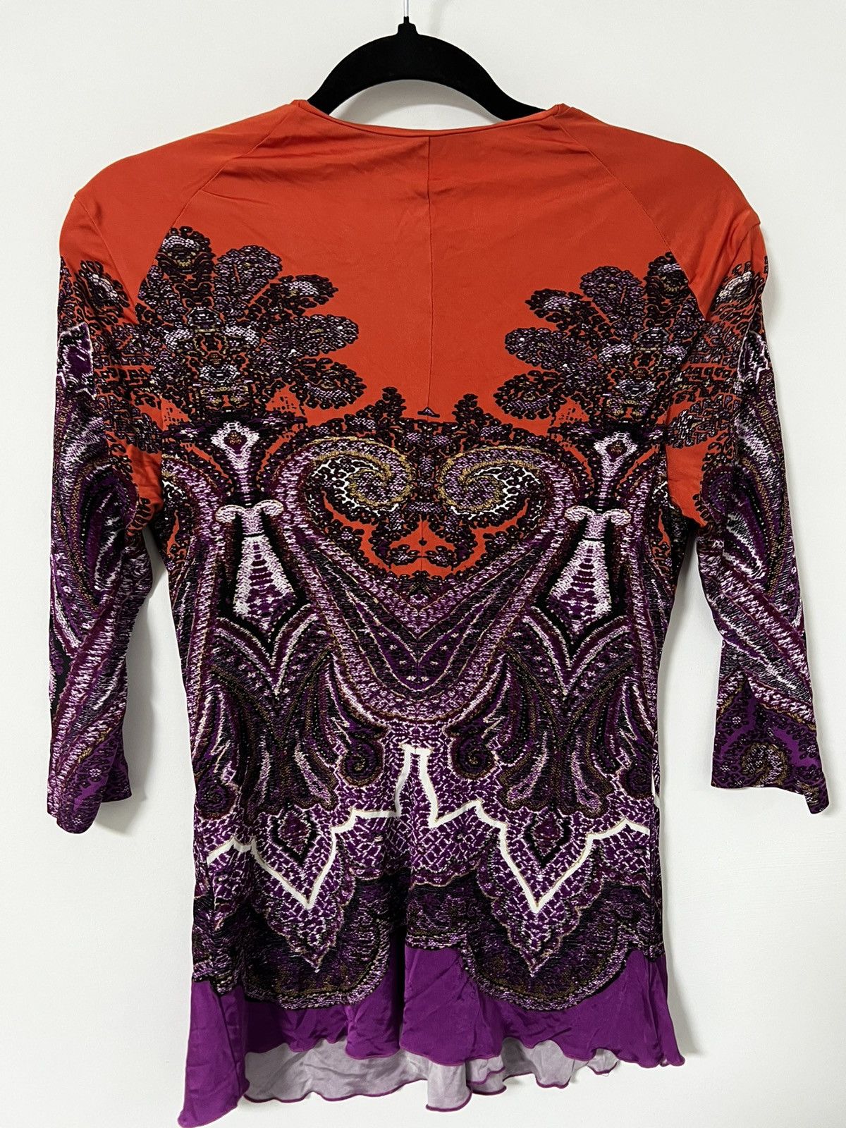 Roberto Cavalli Roberto cavalli M violet orange flowers Size M / US 6-8 / IT 42-44 - 5 Thumbnail