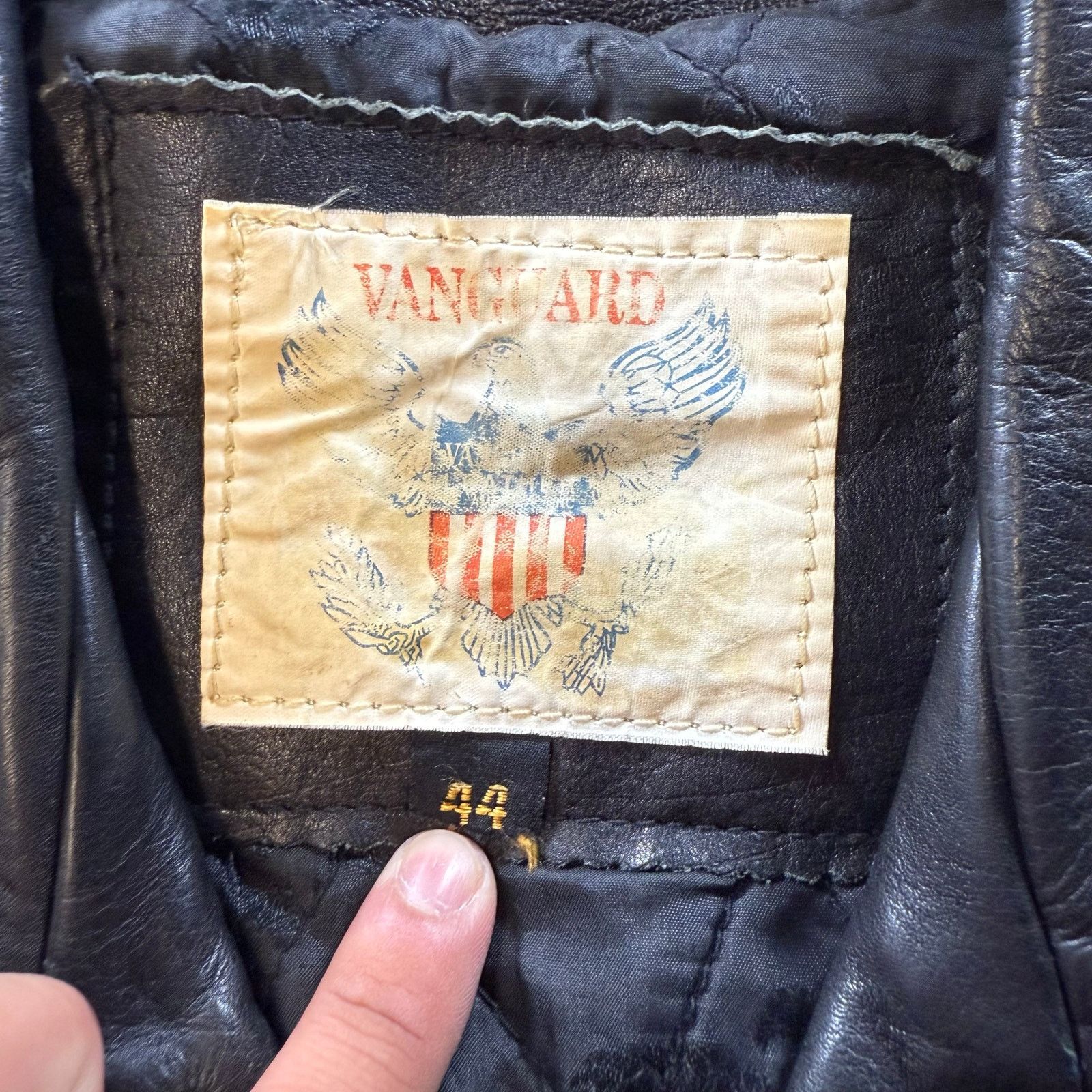 Other Vanguard Jacket Adult 44 Black Leather Motorcycle Size US XXS / EU 40 - 9 Thumbnail