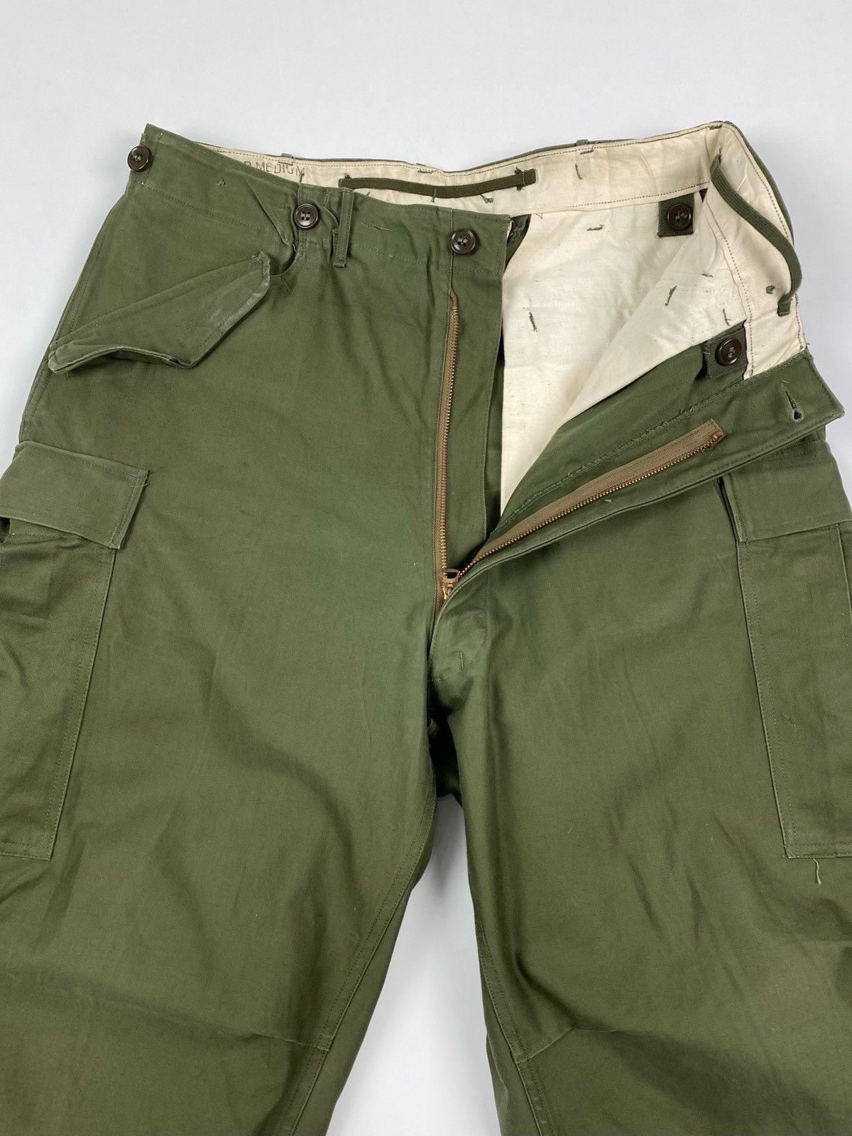 Vintage 1950’s Vintage US Army M-1951 Cargo Shell Field Trousers M Size US 34 / EU 50 - 7 Thumbnail