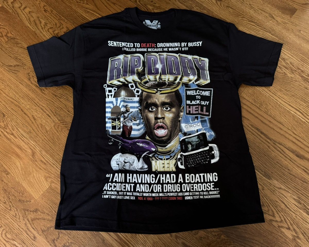 Other Medium Sam Hyde Rip P Diddy Shirt Black Tee Sam Hyde MDE Size US M / EU 48-50 / 2 - 1 Thumbnail